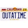 OPO 10 - Targa Metallica dell'auto Delorean Time Machine dal Film Ritorno al Futuro Outatime (62)