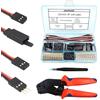 elechawk 30 Set di Connettori Servo Maschio Femmina con Pin a Crimpare per Cavi Compatibile con Connettori RC Futaba JR Hitec Spektrum (con Strumento di Crimpatura)