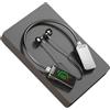 Generic Live Streaming Cuffie, Neck Sound Card Headphones, Cuffie portatili con display a LED, Eleganti auricolari sportivi, Cuffie con display a LED, Auricolari sportivi eleganti per interni ed esterni