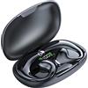 docooler Cuffie BT a conduzione ossea Cuffie da gioco wireless Sport da corsa Auricolari