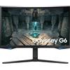 SAMSUNG Monitor 27 cali LS27BG650EUXEN VA 2560x1440 16:9 2xHDMI/1xDP/LAN(RJ45)/2xUSB3.0 1ms(GTG) WiFi/BT gÅ‚oÅ›niki zakrzywiony HAS+PIV 240Hz SMART Gaming 2Yd2d, Nero