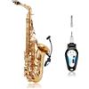 KIMAFUN Microfono Wireless per Strumenti Senza Fili a Clip Ricevitore Sassofono, tromba