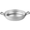 Agnelli Pentole Padella Family Cooking in Alluminio con 2 Manici, Diametro 32 cm, Argento
