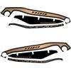 Resin Bike Adesivi Moto Compatibile con Honda Africa Twin Adventure Sports 2024 Nero. Protezione Moto Paramani da Urti e Graffi. Adesivo 3D Resinato Made in Italy