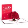 LOVEPOP Carta pop-up in acero giapponese, carta albero, carta natura, carte 3D, fogliame, biglietto di compleanno pop-up, biglietto di auguri