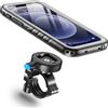 Cozycase Supporto Bici Moto Per iPhone 12 Pro Max Impermeabile - Metallo/Alluminio Porta Cellulare/Telefono/Navigatore Manubrio Mtb/Bicicletta Monopattino Elettrico Scooter Mountain Bike Waterproof