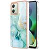 SEAHAI Cover per Motorola Moto G54 5G, Custodia Protettiva Ultra Sottile ed Elegante in Silicone TPU Flessibile, Glitter Modelli Colorful Cover Antiurto Case - Verde
