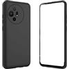 Generico Custodia Compatibile con TCL 50 XL 5G / TCL 50 XL NxtPaper 5G Copertura Cover Protezione Gel Silicone TPU Morbida Matte Ultra Soft Slim Case (Nero)