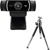 Logitech C922 Pro Stream Webcam, HD 1080p/30fps of HD 720p/60fps supersnel strea