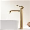 TIMACO Rubinetto per lavabo - Miscelatore per bagno, rubinetto da bagno con miscelatore per lavabo, monocomando per lavandino da bagno, colore: oro