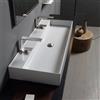 Scarabeo Teorema 2.0 lavabo doppio, 5106R100BBK, Teorema 2.0 bianco [Lavabi > Lavabi Doppi]