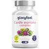 Gloryfeel Complesso di CardoMariano, con Carciofo, Dente di leone, 60 capsule, Alto dosaggio Silimarina, Qualità Premium, Integratore Depurativo Fegato, senza Stearato di Magnesio, 100% Naturale, Vegano