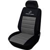 WOLTU Coprisedile Anteriore Singolo Universale per Auto Seat Cover Protezione per Sedile di Poliestere Nero/Grigio