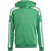 adidas Squadra 21 Hooded Track Top Felpa con cappuccio, Team Green/White, 176 Unisex - Bambini e ragazzi