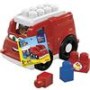 Mega Brands MEGA Bloks - Freddy camion dei pompieri, con 5 blocchi da costruzione e un pompiere, Giocattolo per Bambini 1+ Anni, GCX09