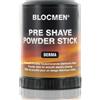 BLOCMEN Derma Stick di cipria per una rasatura a secco delicata senza irritazioni 60g - pre-barba senza profumo né coloranti per pelli sensibili