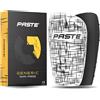 PASTE ® Parastinchi da calcio per uomo, donna e bambino bianco - Shin Pads adulto per calzettoni da calcio (personalizzabile) - Shin Guards antiscivolo, sottile con imbottitura