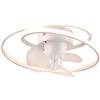 Trio Plafoniera Umea con Ventilatore Potenza 38Watt in Metallo Bianco