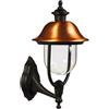 Generico Lampada Lanterna da Esterno Up mod. Calliope Colore Nero e Rame