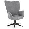Bizzotto Poltrona Inas colore Grigio cm.69x72 h.50