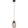 Eglo Sospensione Basildon 1Luce 40Watt E27 in Metallo e Legno