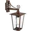Sovil Ribot Applique in Basso Media Attacco E27 Colore Ruggine
