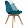 Generico Sedia Baya con Gambe in Faggio Colore Blu