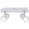 Briloner Barra Run 2 Luci Attacco GU10 in Metallo colore Bianco
