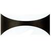 Generico Applique Aura E27 Potenza Max 23 Watt cm 30,5x10x15 Colore Nero