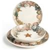 HH Lifestyle Servizio di Piatti da Tavola 18 Pezzi Saintbarth Stoneware