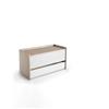 Terraneo Baule con Cassetto colore Bianco e Rovere