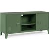 Bizzotto Mobile Porta TV Cambridge 2 Ante Colore Verde