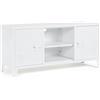 Bizzotto Mobile Porta TV Cambridge 2 Ante Colore Bianco cm 40x120,5x h.58,5
