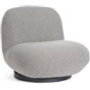 Bizzotto Poltrona Girevole Margot Colore Grigio Bouclé