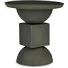 Bizzotto Tavolino da Interno Alka Stile Contemporaneo Ø40,5 cm in Acciaio Colore Verde