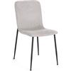 Bizzotto Sedia da Interno Rinas Colore Grigio Chiaro