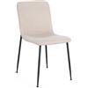 Bizzotto Sedia da Interno Rinas Colore Beige