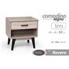 Gicos Comodino 1 Anta e Vano Ares cm 48x38xh.50 Colore Rovere