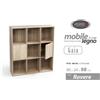Gicos Libreria Legno 9 Cubi 2 Ante cm 90x24x h.98