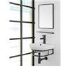 Feridras Bagno Stile Industrial Borg in Metallo cm.45 con Lavabo