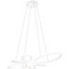 Trio Sospensione Fly 83cm 1 LED Potenza 32W 4000K Bianca Luce Naturale