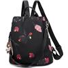 Ray-Velocity Zaino Antifurto Donna, Borse Zainetto Donna Impermeabile, Borsa a Tracolla Moda per Uscire, Lavoro, Viaggio, Scuola, Università (Farfalla)