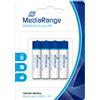 MediaRange Batterie Alcaline LR03 AAA 1.5V Pile - MRBAT101 - Conf. 4 pz