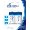 MediaRange Batterie Alcaline LR14 Baby C 1.5V Pile - MRBAT108 - Confezione 2 pz