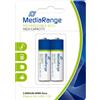 MediaRange Batterie RICARICABILI ALTA CAPACITA Ni.MH AA HR6 1.2V - MRBAT123, 2pz
