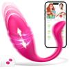 Koxnict Vibratoreper Donna Telecomando Sex Toys - Koxnict Vibratoreper Donna Realistico Ovetto Vibrante Telecomando con 9 Modalità di Spinta e 9 Vibrazione Vibratore Donna Toys per Donna Vibratori Donna Pene