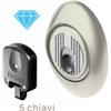 Disec Defender magnetico MAG3G Diamond SUPERTOP H.25 5 chiavi 3GD2ST-25D1 Cromo satinato