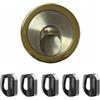 Disec Defender magnetico Monolito MR503 H.25 per serrature Atra 5 chiavi Ottone lucido