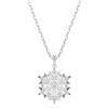 Swarovski Pendente Magic, Fiocco Di Neve, Bianco, Placcato rodio