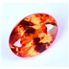 Glitzy Gems Acero naturale arancione zaffiro 3,35 ct ovale certificato IMPECCABILE pietra...